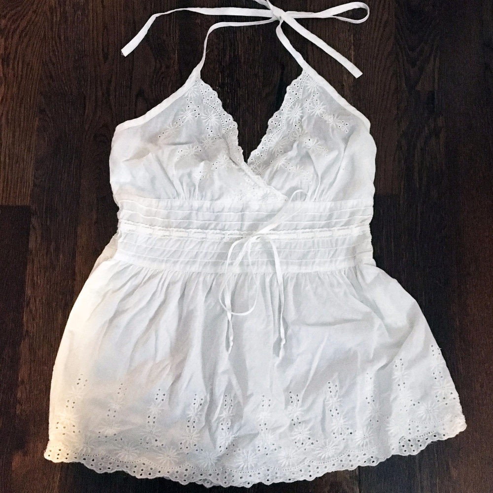 Levi's embroidered halter top